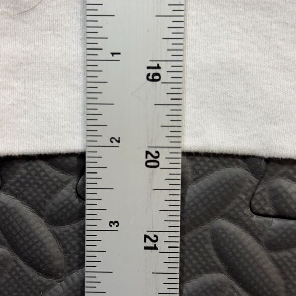 DKNY Jeans Sweatshirt Unisex Large White Spell-out Logo Long Sleeve Crew Neck - Picture 7 of 7